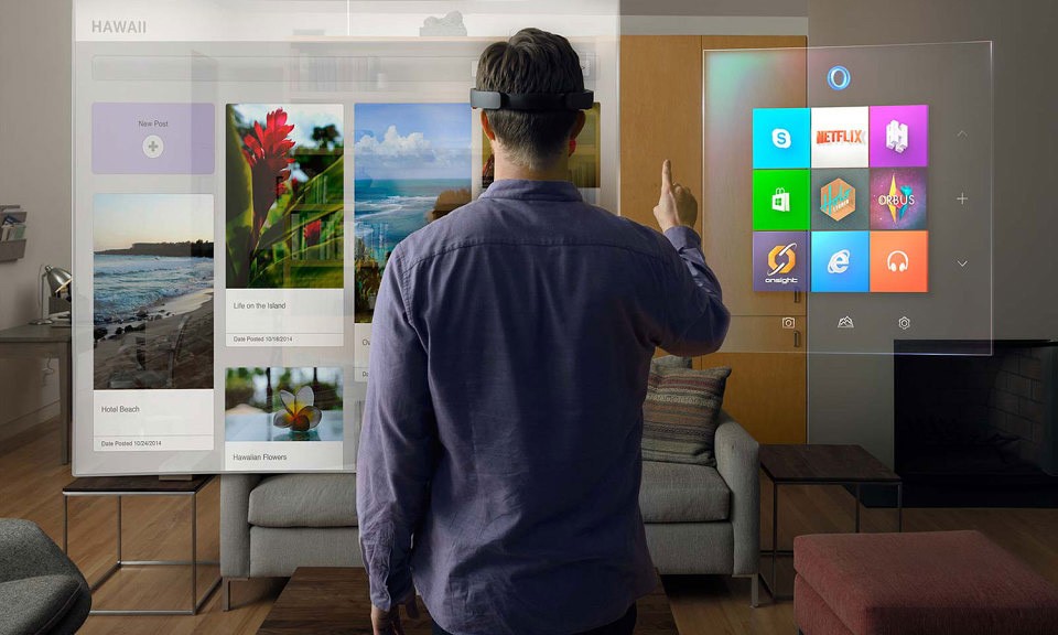 欢迎来到未来，Microsoft 发布全新 Windows HoloLens 全息投影系统