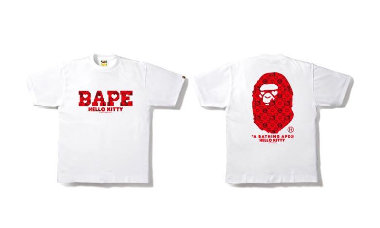 Hello Kitty x A Bathing Ape 2015 情人节系列短 Tee