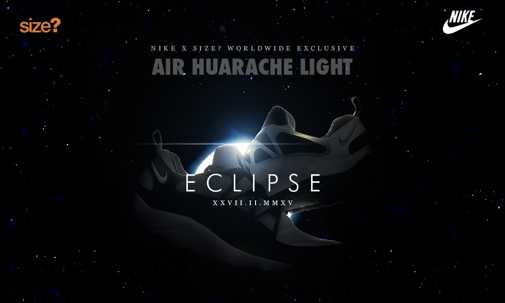 Size? 独占 Nike Air Huarache Light “Eclipse” 系列即将发售