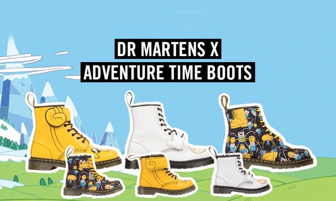 经典卡通上身，Dr. Martens 推出 “Adventure Time” 主题靴款
