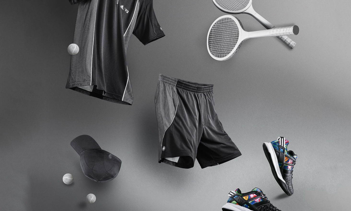 亮相法国公开赛，Y-3 x adidas tennis 全新 Roland Garros 系列