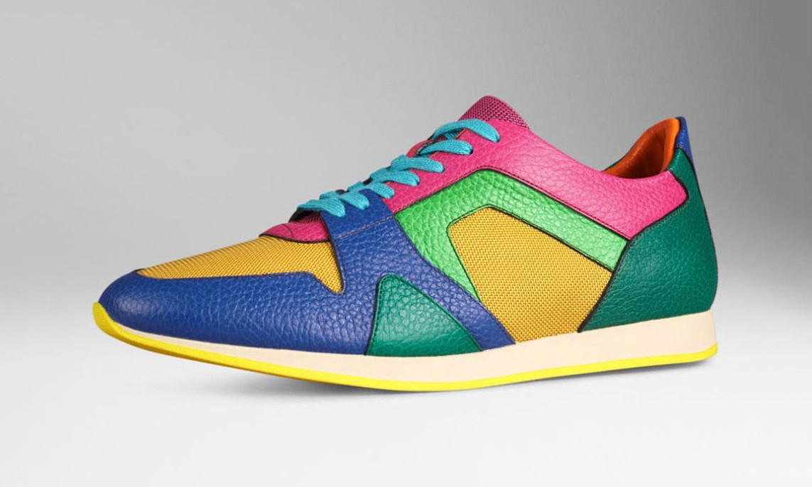 色块大作战，Burberry Prorsum 2015 春夏鞋履系列释出