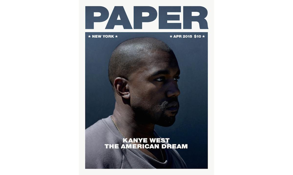 Kanye West 担纲《PAPER》新一期杂志封面人物