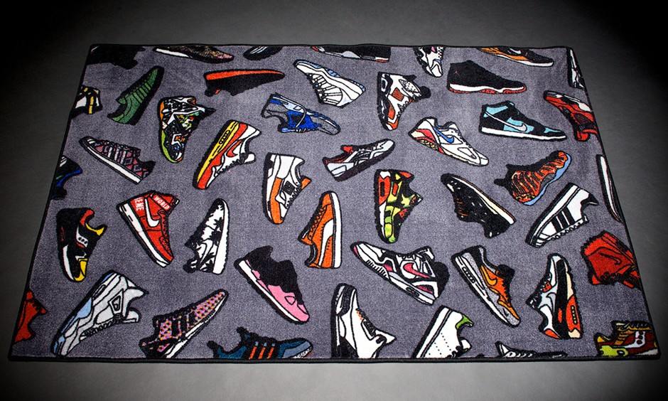Sneakerhead 恩物，Spilled 出品 “Grail Rug” 地毯