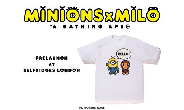 A BATHING APE® 副线 BABY MILO® x  MINIONS 联名系列