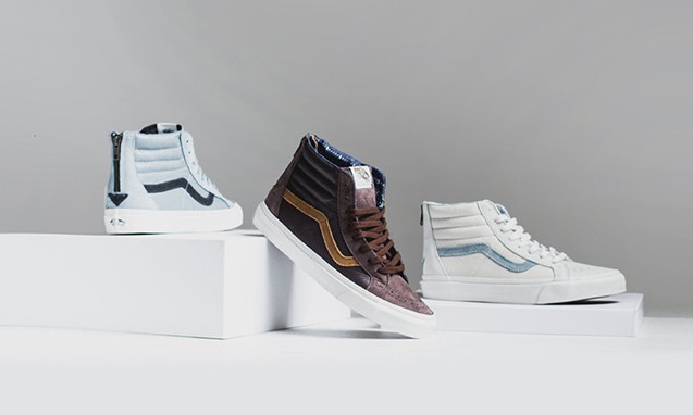 Vans Leather Sk8-Hi Zip 鞋款