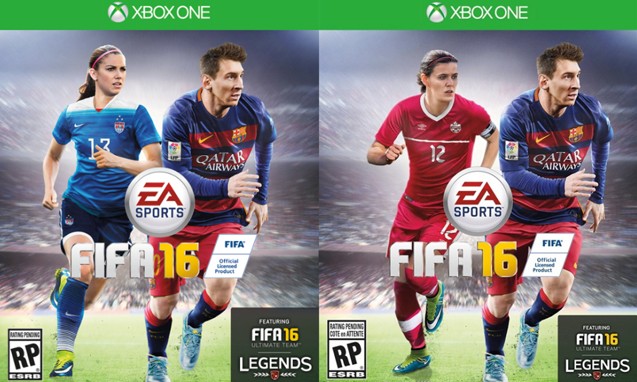 首度加入女性球员，EA 发布 FIFA 16 封面