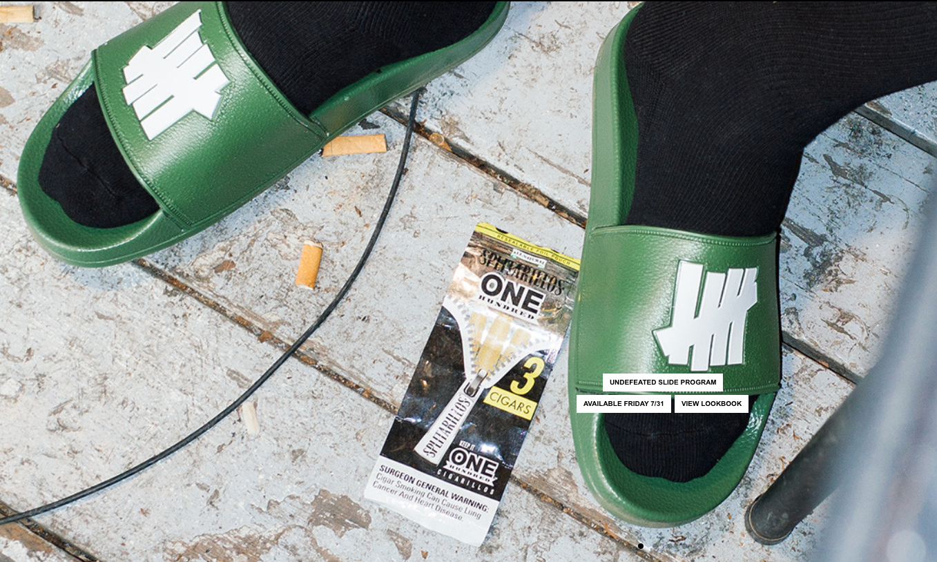 UNDEFEATED 2015 夏季 Slide 拖鞋系列