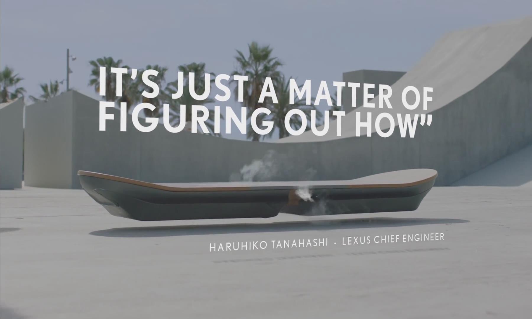 Lexus 正式发布 SLIDE 悬浮 Hoverboard