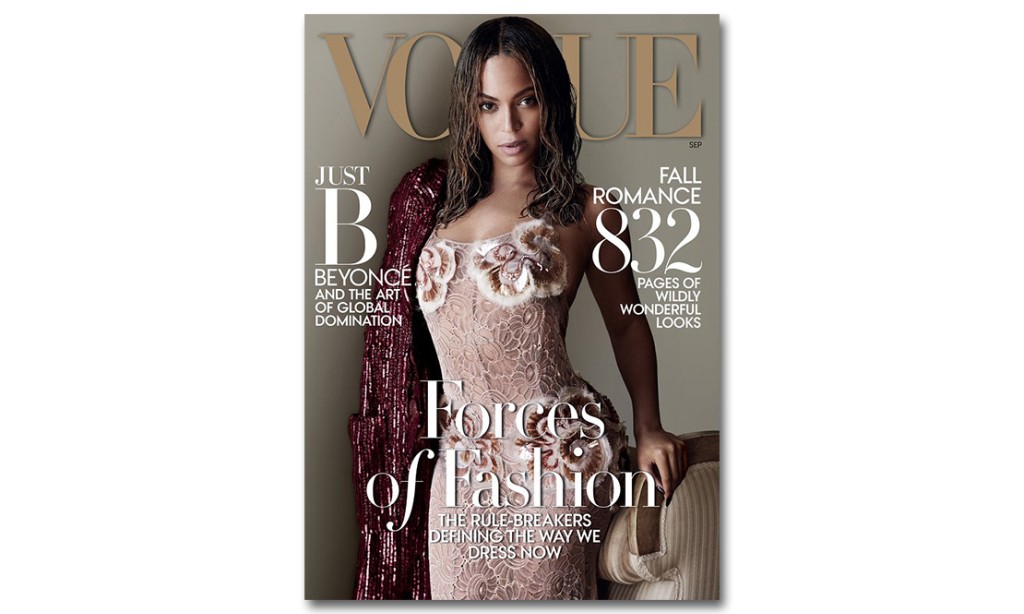 Mario Testino 掌镜拍摄，Beyoncé 登上美版《VOGUE》九月刊封面