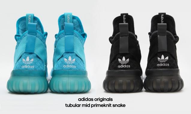 经典与动感结合，adidas Originals Tubular Mid Primeknit Snake Pack