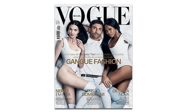 Riccardo Tisci 携 Mariacarla Boscona & Naomi Campbell 登上《Vogue》巴西版十月刊封面