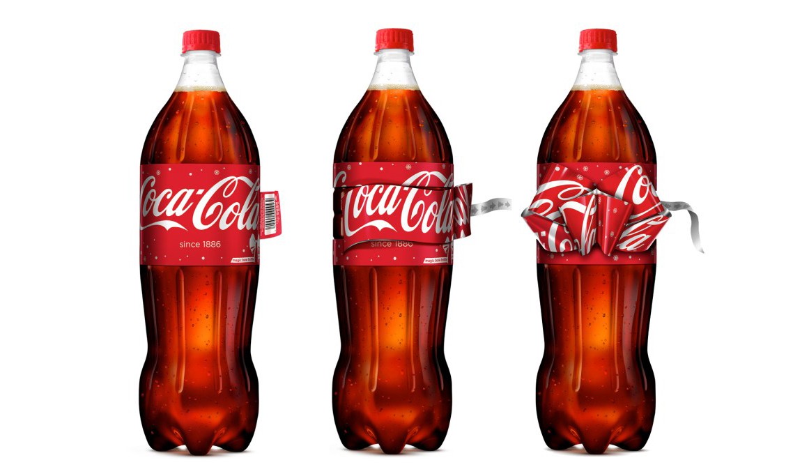 节日限定，Coca-Cola 推出圣诞 “bow bottles” 包装