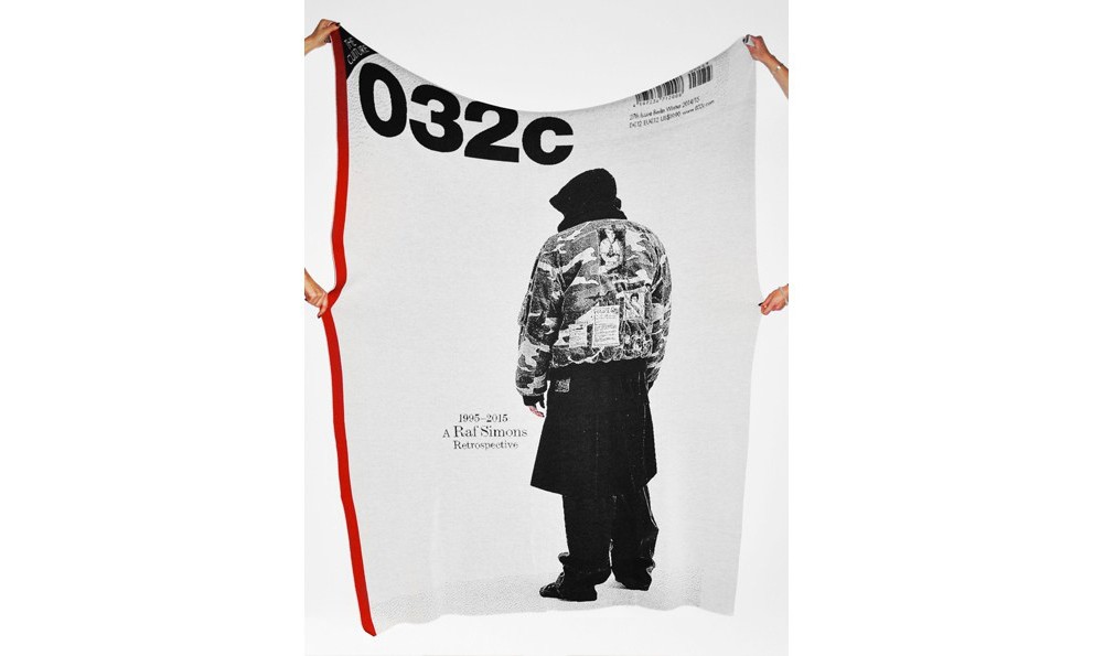 柏林《032c》推出第 27 期 Raf Simons 回顾展特辑限定毛毯