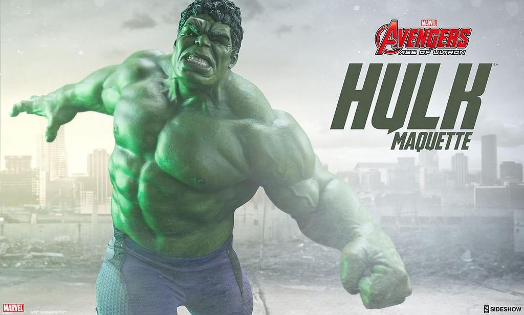 逼真爆表，Sideshow Collectibles 出品四分之一比例浩克全身雕像