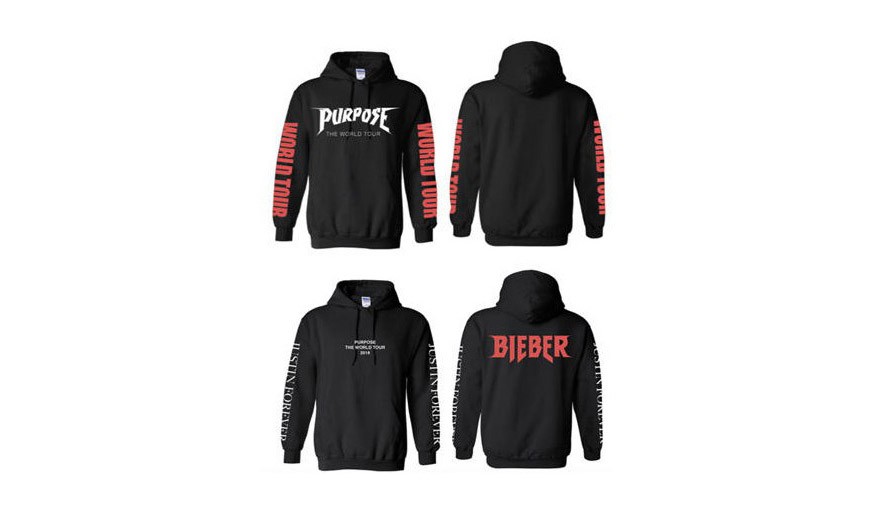 Justin Bieber 推出 “Purpose” 巡演纪念服饰系列