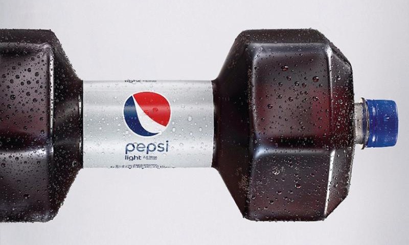 Pepsi Light 全新 “哑铃” 概念包装即将登场