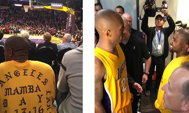 “I Feel Like Kobe”，Kanye West 身着黑曼巴纪念衫现身斯台普斯球场