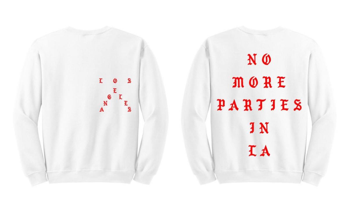 Kanye West 推出全新 “No More Parties In LA” 卫衣