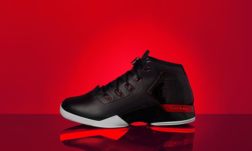 Air Jordan XVII+ 释出全新“黑红”配色