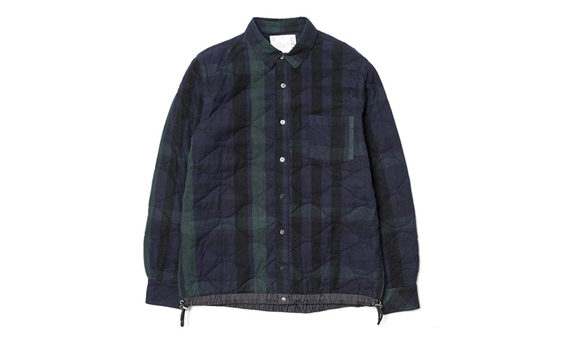 sacai 推出 Garment Washed Quilted 衬衫系列