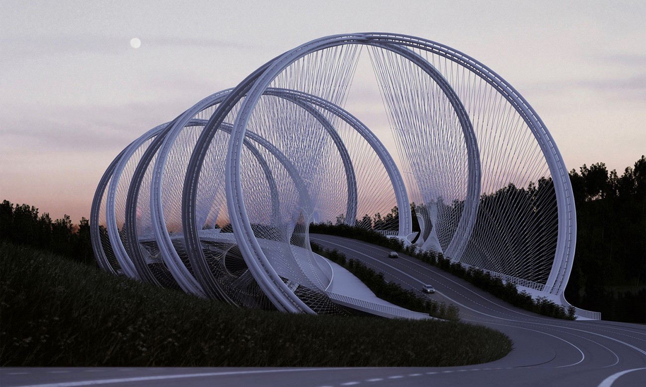 为 2022 年冬奥会设计，北京新地标三山大桥