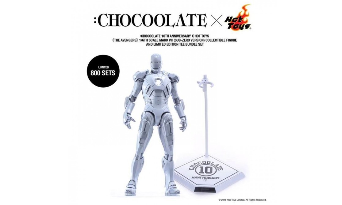 10 周年庆典，HOT TOYS x CHOCOOLATE 推出钢铁侠 MARK VII 极地版玩偶