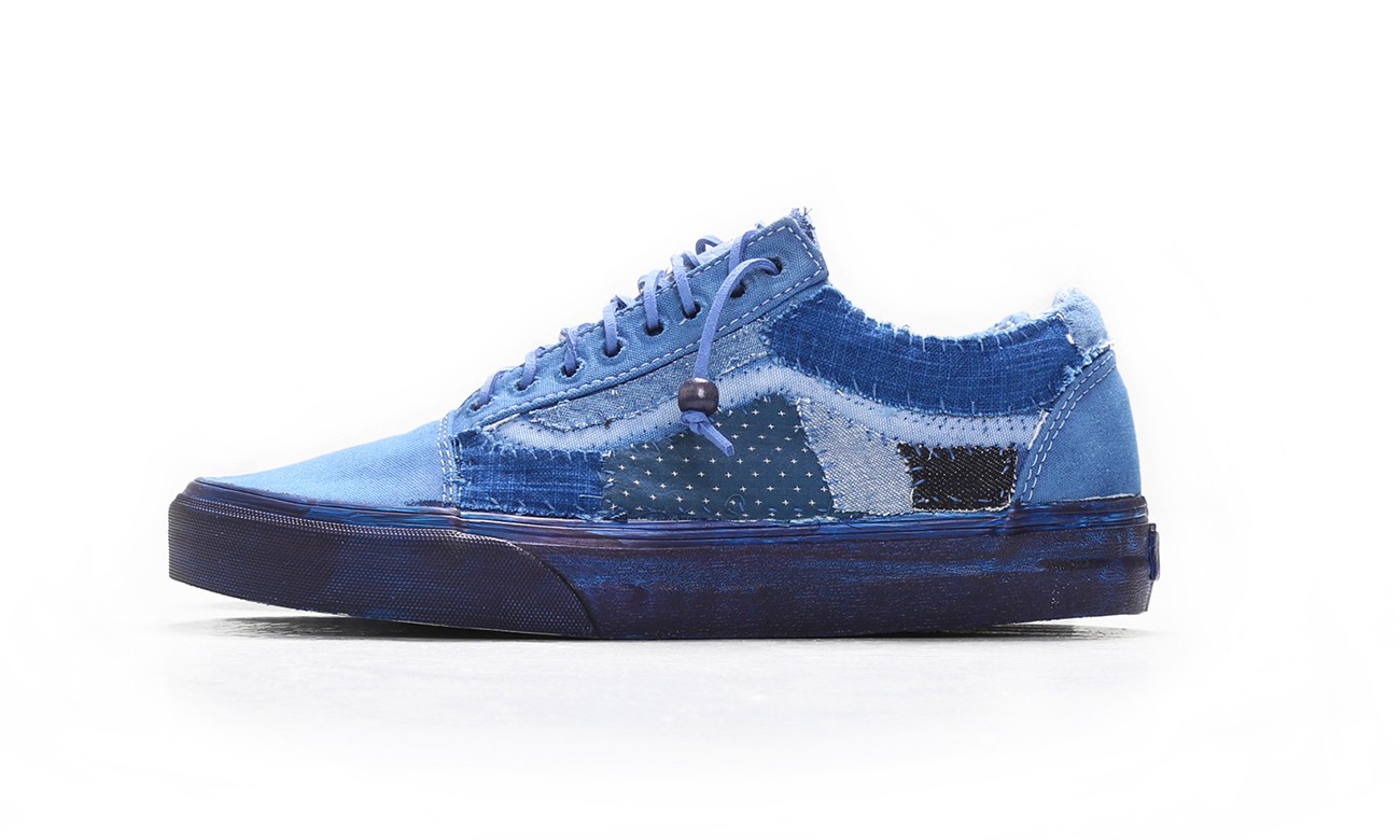 蓝染加拼布，C2H4 带来全新 “Re-Blue Project” 系列 Vans 定制鞋款