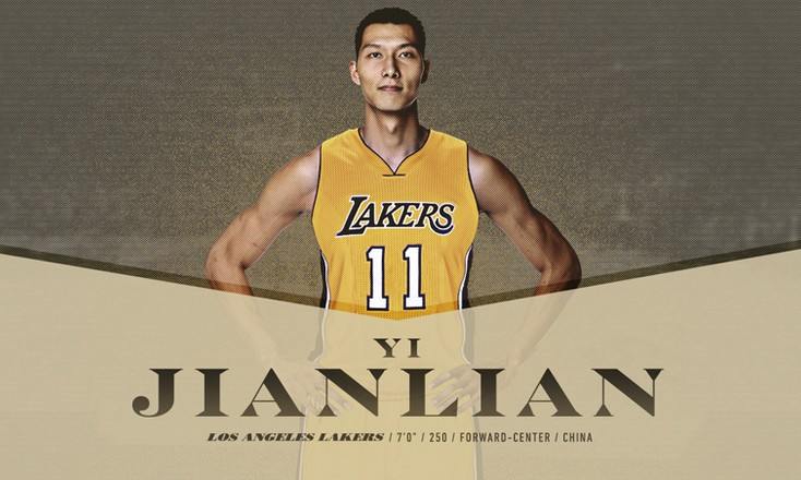 中国巨人传承的 11 号，洛杉矶湖人正式宣布签约易建联