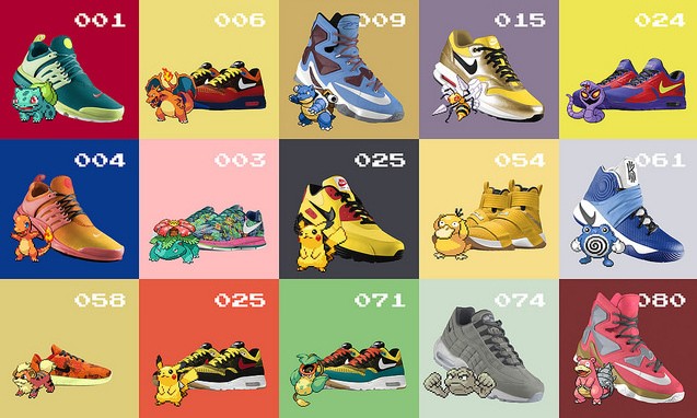 当 Pokémon Go 和 NIKEiD 结合后会产生怎样的鞋款？