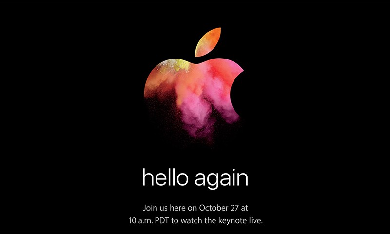 苹果官方确认将于 10 月 27 日召开发布会
