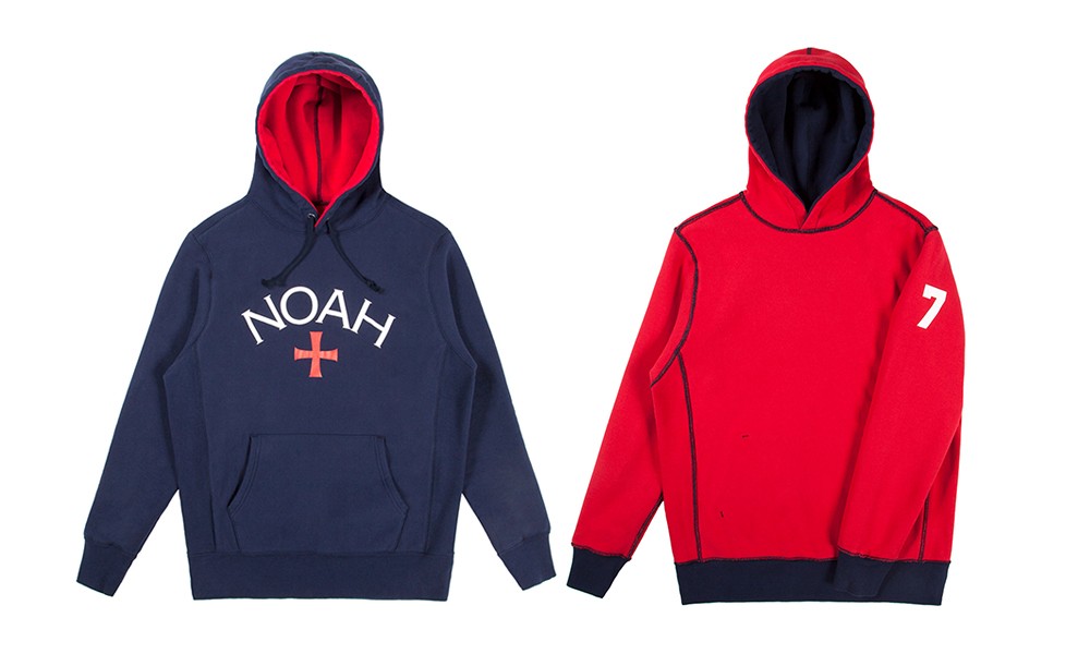NOAH 出品的高价卫衣又来了，这次是 “红蓝两面穿”