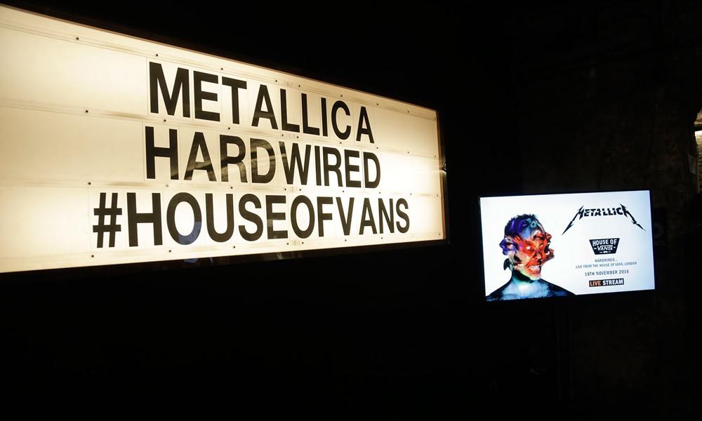 Metallica 伦敦 House of Vans 活动现场