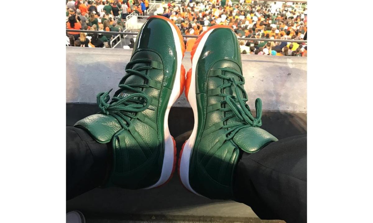 迈阿密大学惊现 Air Jordan XI PE “U of M” 配色