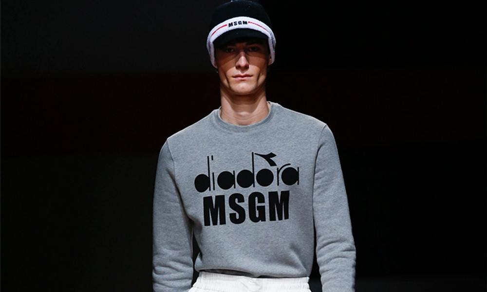 “传统运动 x 时尚” 怎么能少了 Diadora？看看 MSGM 17 秋冬大秀吧