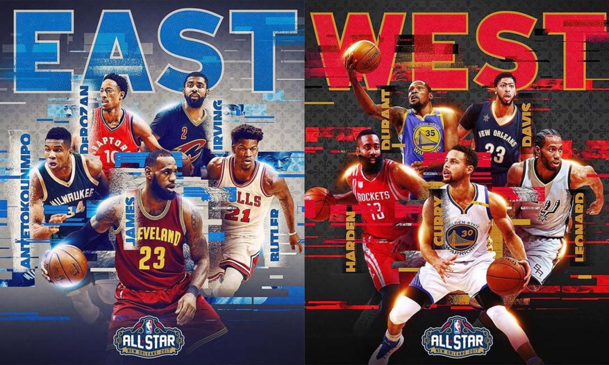 三双狂韦少竟然落选，NBA 2017 全明星赛首发阵容公布