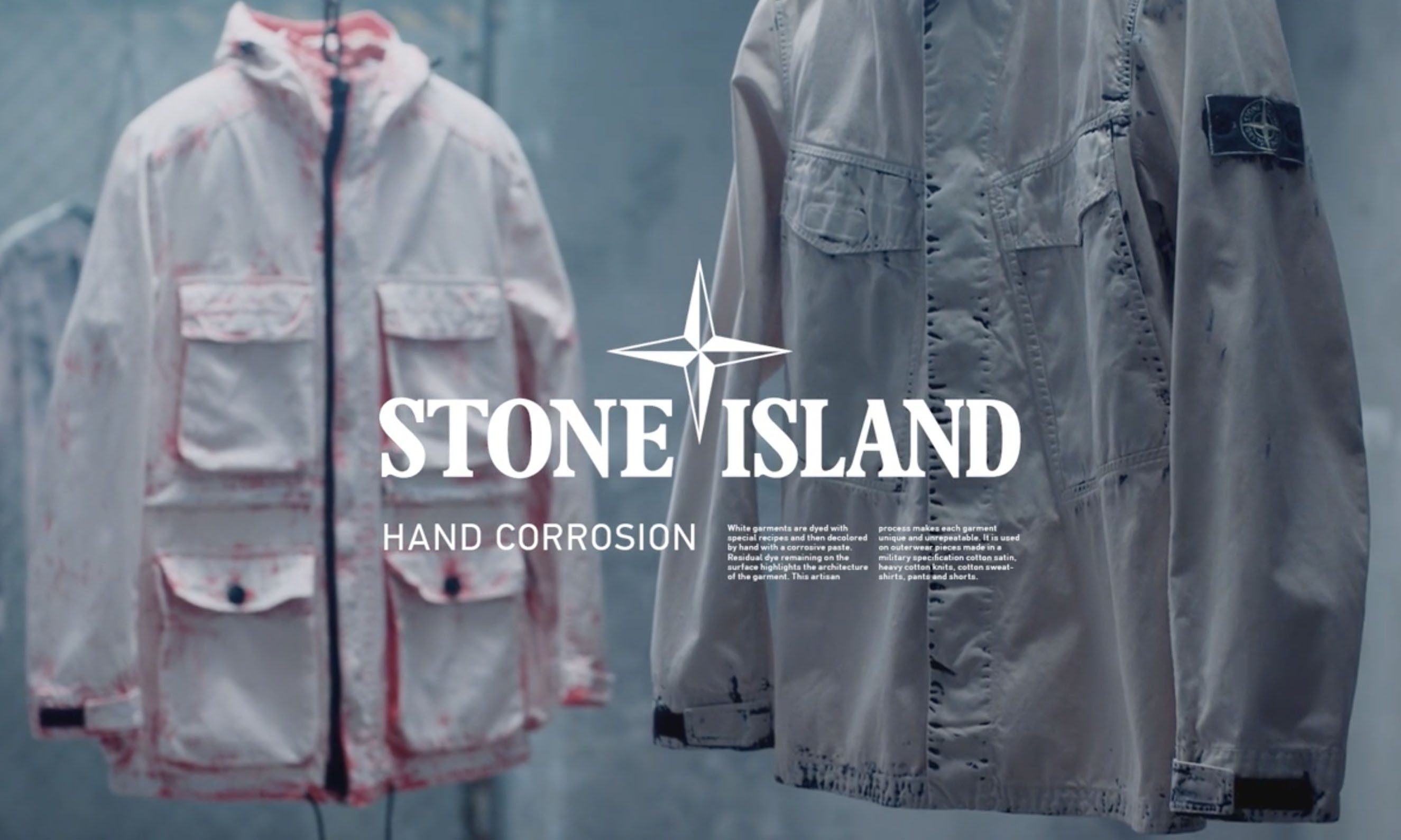 Stone Island 发布 2017 春夏 HAND CORROSION 系列手工染色系列