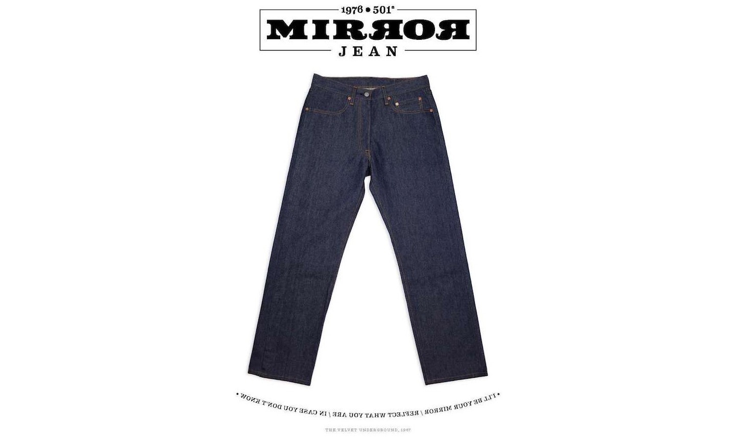 镜像设计，Levi’s Vintage Clothing 推出 1976 501 Mirror Jean