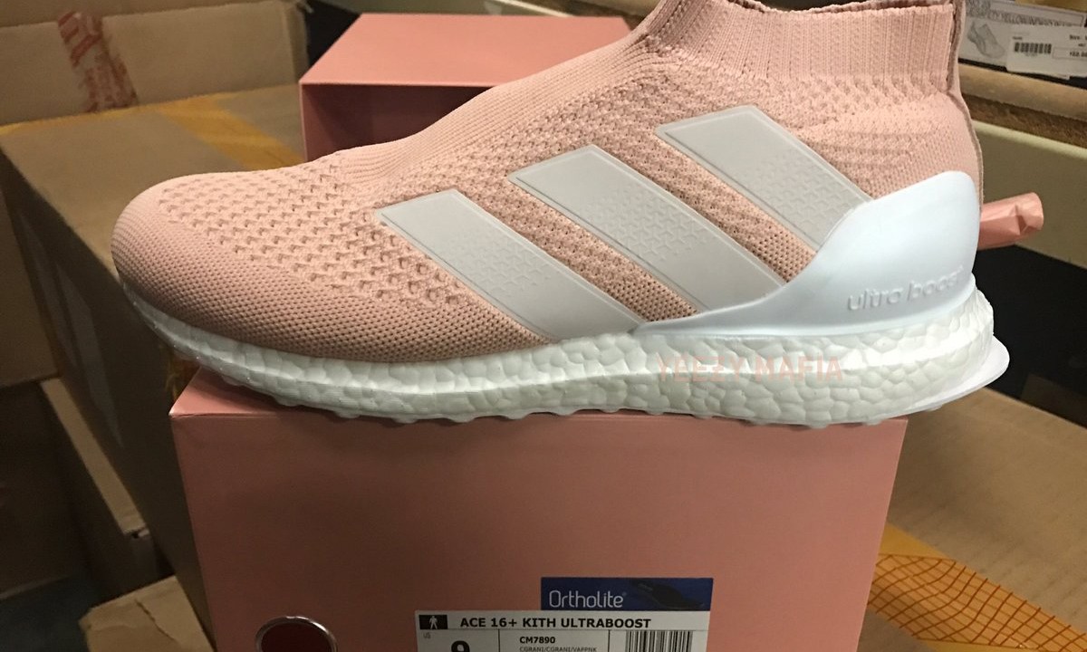 KITH x adidas ACE 16+ Ultra Boost “Vapour Pink” 配色曝光